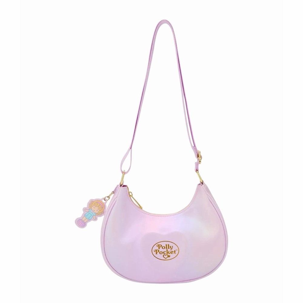 NEW Loungefly Polly Pocket Iridescent Charm On Crossbody Bag Purse
